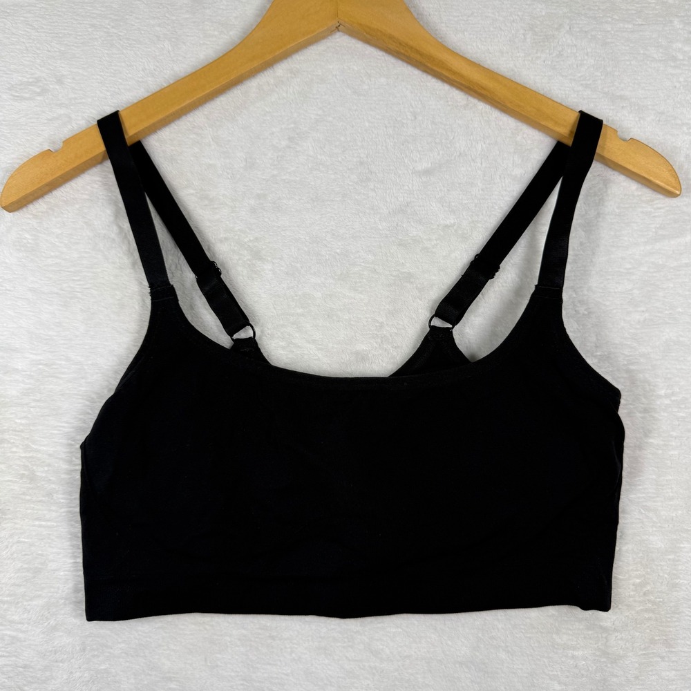 Yitty Black Seamless Bralette‎ Adjustable Straps BB2457560 1X/2X Womens